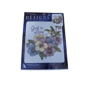 Designs for the Needle 114908 God is Love Cross Stitch Kit 8"x8" Praying Hands